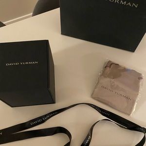 David Yurman bracelet box, pouch, bag and ribbon